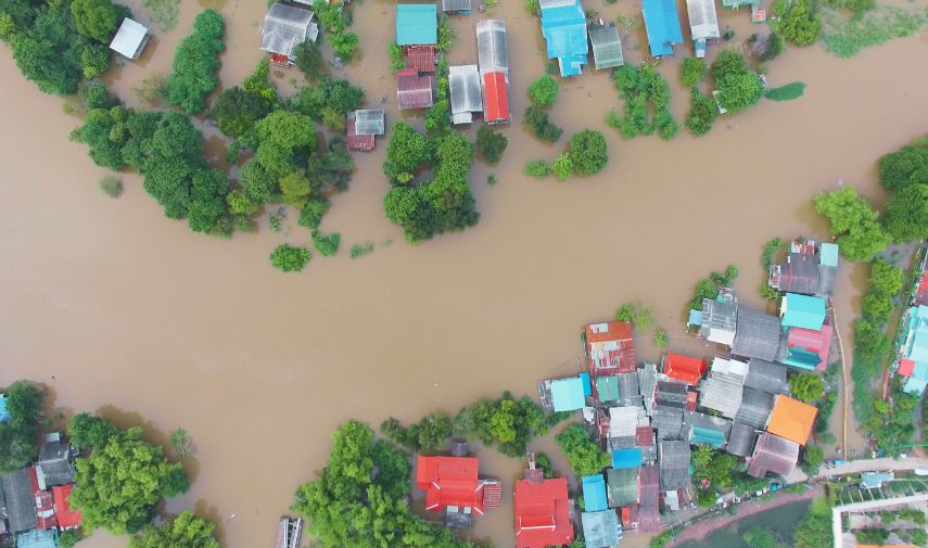 Climate gap: a flood zone